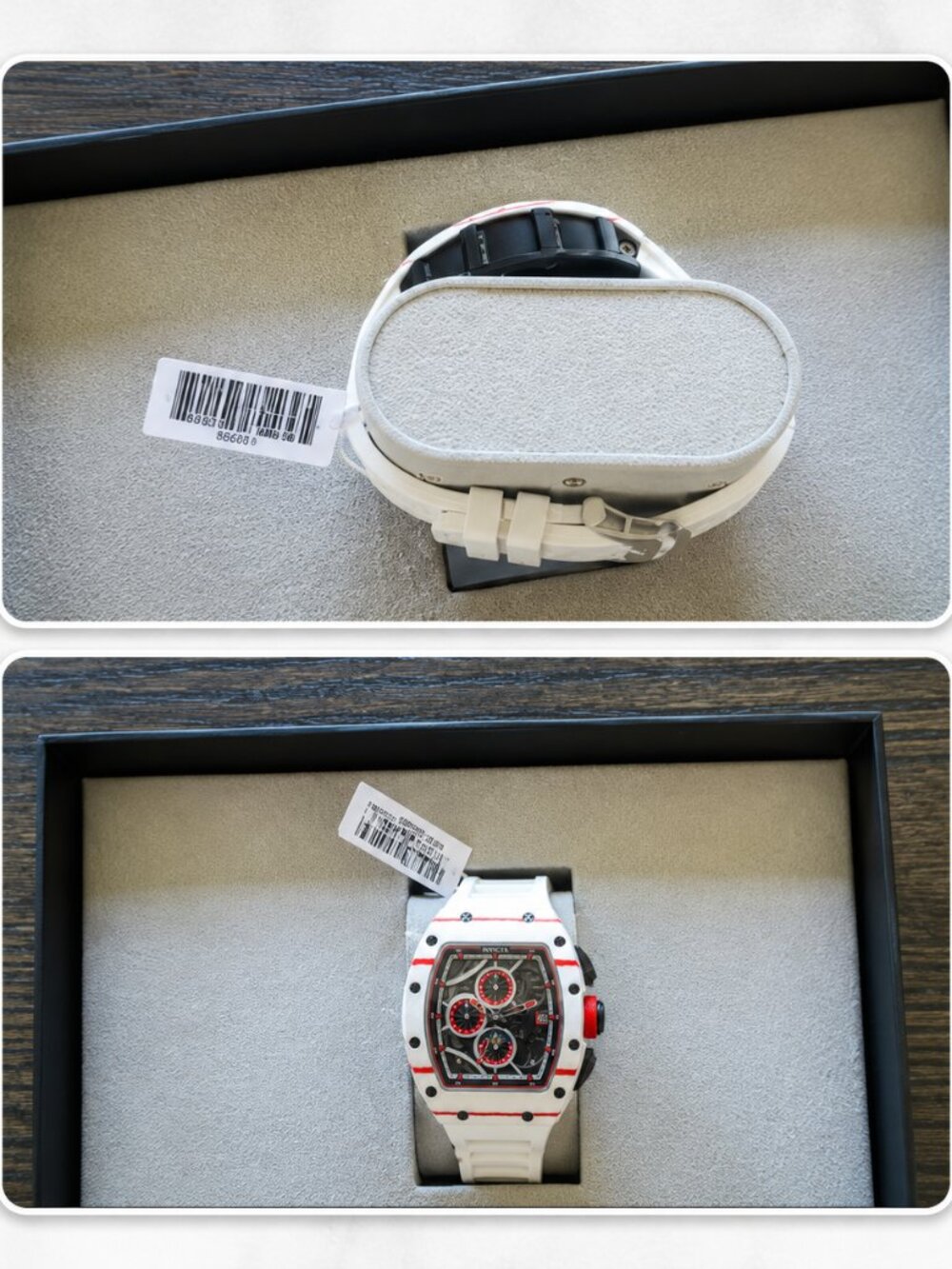 MSRP $779 | Invicta S1 Voltra 69501 Carbon Fiber Automatic Men Watch 41mm White - Picture 2 of 2